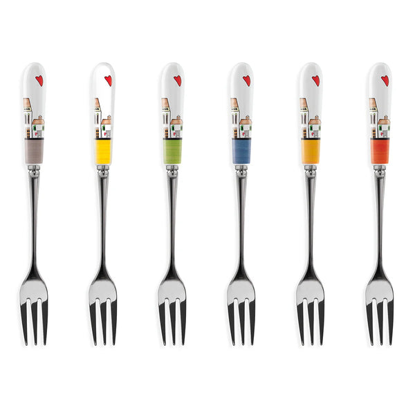 Set 6 Forchettine Le Casette