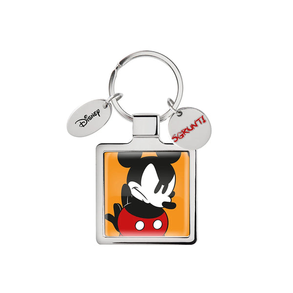 Portachiavi Mickey I Am Arancio 4X8