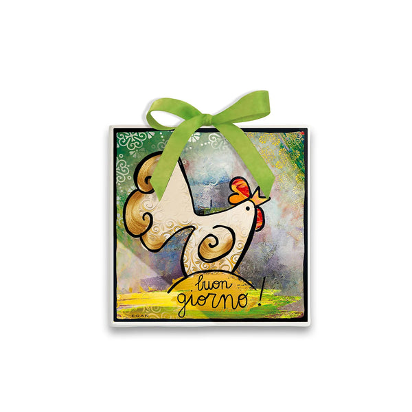 Formella Migliore Amico Gallo 11X11