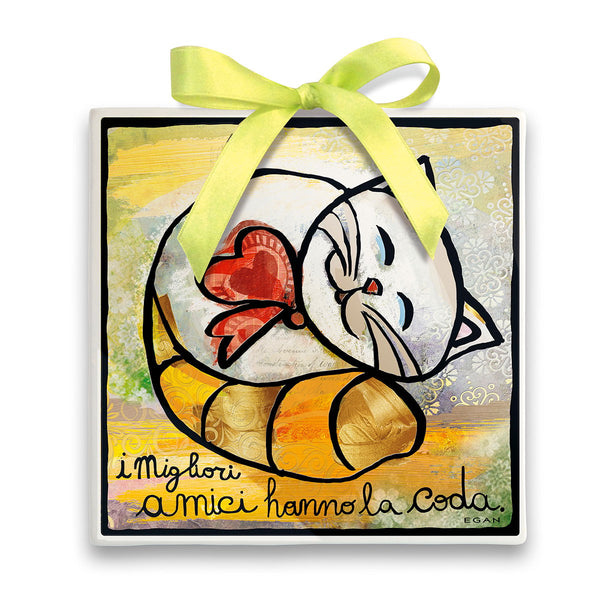 Formella Migliore Amico Gatto 23X20