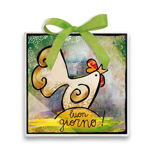 Formella Migliore Amico Gallo 23X20