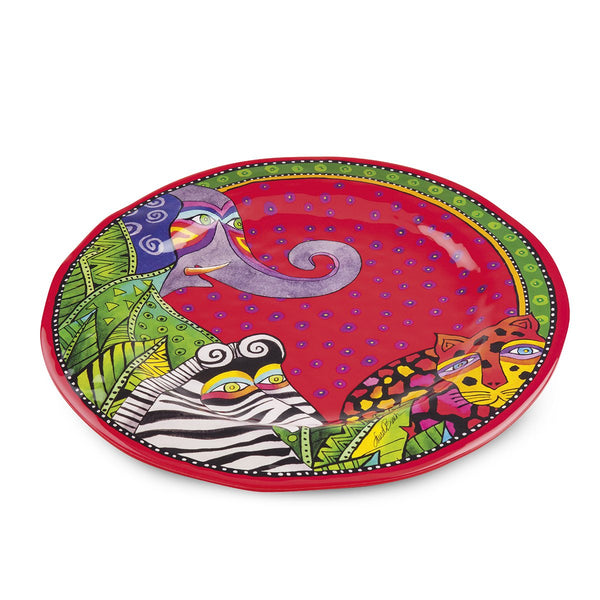 Piatto Portata Laurel Burch Jungle Rosso