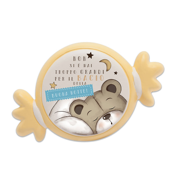 Targa Frase Oliver Gialla 23X14