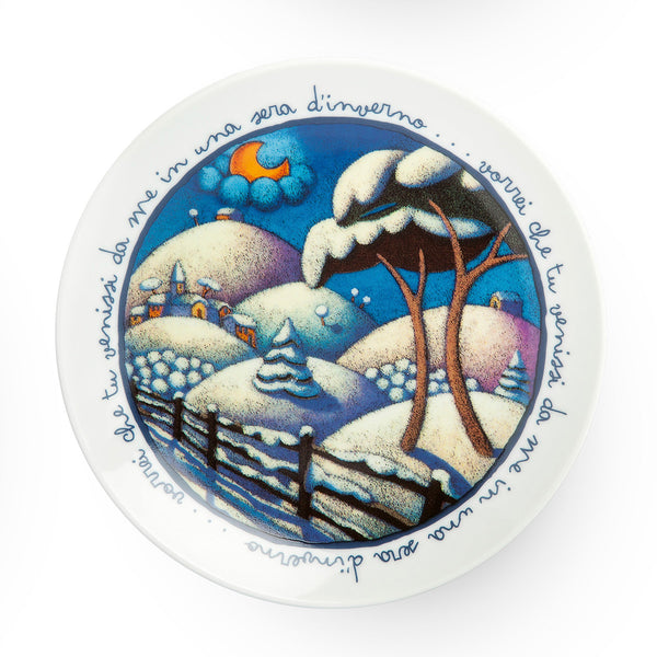 Piatto da parete ICALISTINI inverno
