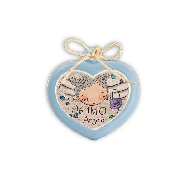 Mini Formella Pensieri&Parole Cuore “Angelo” 6X7