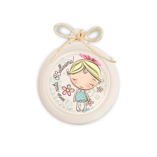 Mini Formella Pensieri&Parole Tonda “Bellissima” 6X7