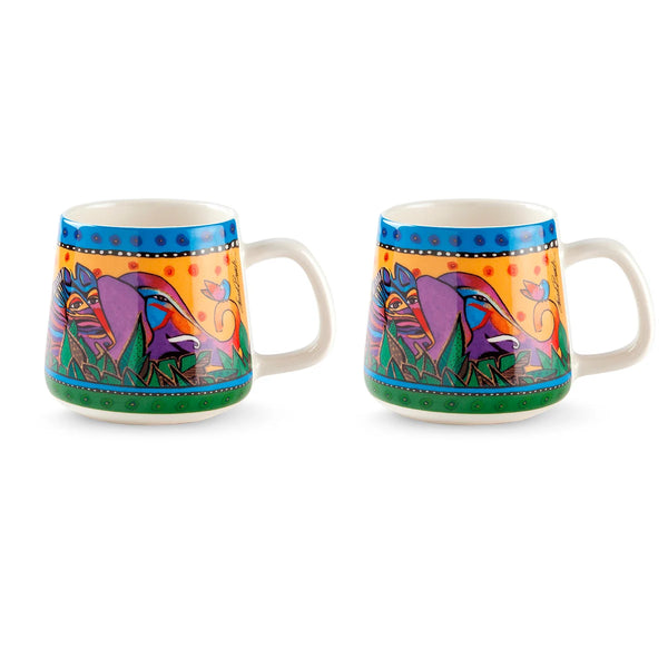Set 2 Mug Laurel Burch Jungle Gialle