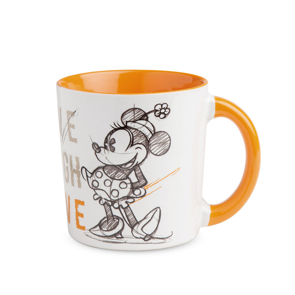 Mug Minnie Mouse Live Laugh Love Arancio