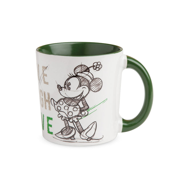 Mug Minnie Mouse Live Laugh Love Verde