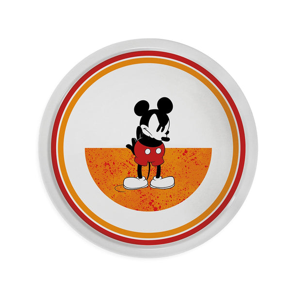 Piatto Pizza Mickey I am Arancio D.30