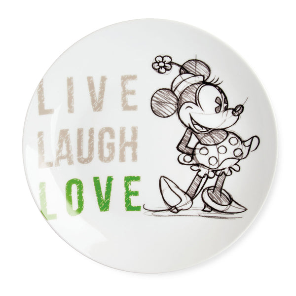 Piatto portata Minnie Live Laugh Love verde