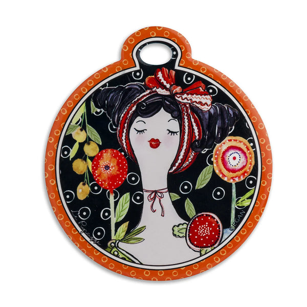 Sottopentola Le Pupazze Nero 16X18