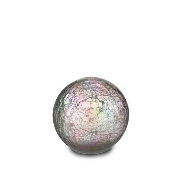 SFERA LED BIANCO IRIDESCENTE CM Ø15 H13,5