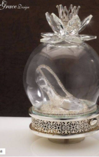 Grace design Carillon argentato con tacco (12x20cm circa)