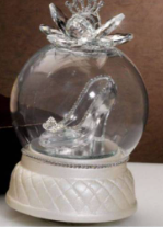 Grace design Grace design Carillon bianco scarpetta dettagli argentati (Ø12xh21cm circa)