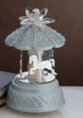 Grace design Carillon celeste cavalluccio argentato (Ø12xh20cm circa)