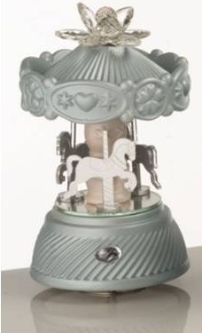 Grace Design carosello particolare con decoro petali in cristallo sfera strass