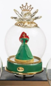 Grace Design principessa ariel  con corona al centro di un fiore di cristallo carillon