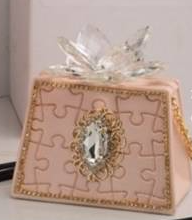 Grace Design borsa salmone profumatore  design raffinato ed elegante motivo puzzle