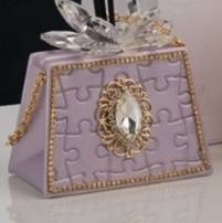 Grace Design borsa lilla profumatore design raffinato ed elegante motivo puzzle