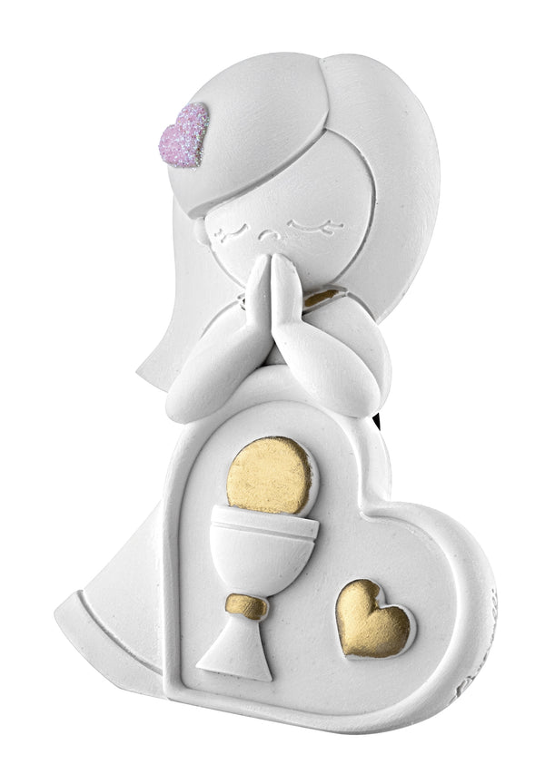 PLACCA BIMBA COMUNIONE ORO BONGELLI