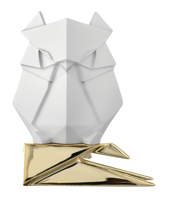 GUFO ORIGAMI BIANCO BONGELLI