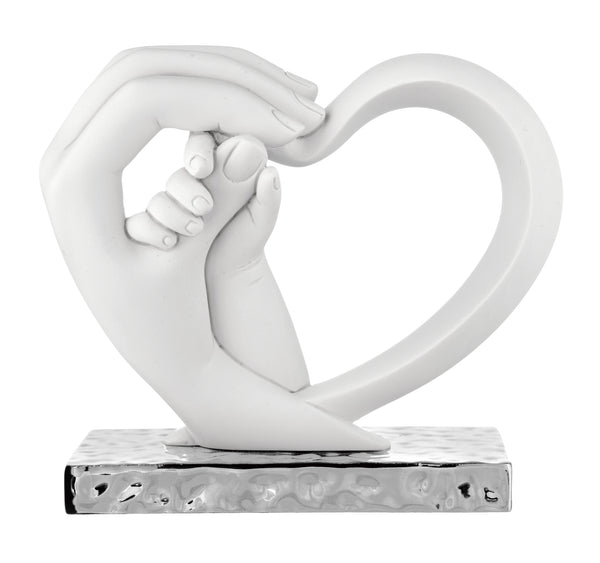 MANINA A CUORE BABY BIANCO BONGELLI