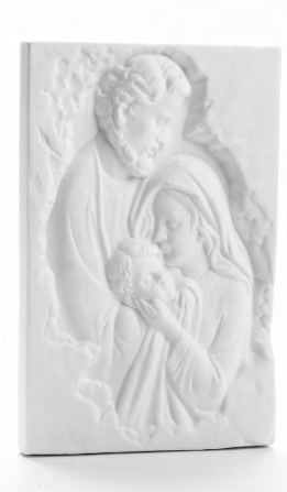 QUADRETTO SACRA FAMIGLIA BCO