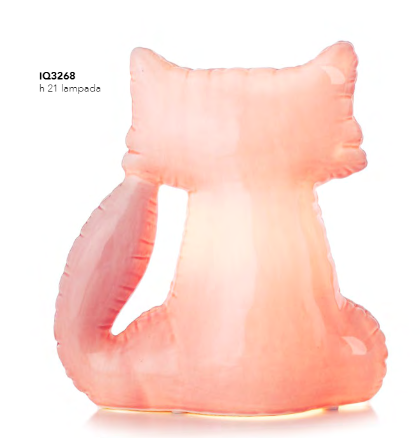 LAMPADA GATTO ROSA
