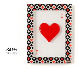 SEME CUORI ROSSO CORNICE