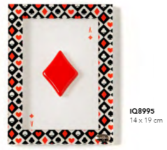 SEME QUADRI ROSSO CORNICE