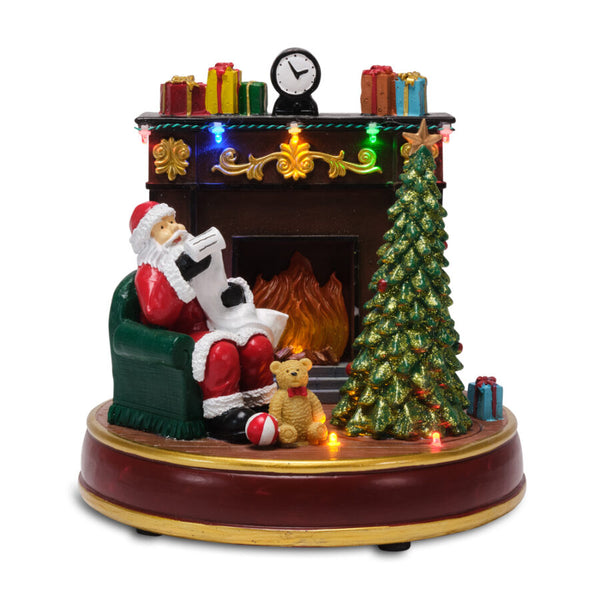 BABBO NATALE C/CAMINO CM.22x17x22H.