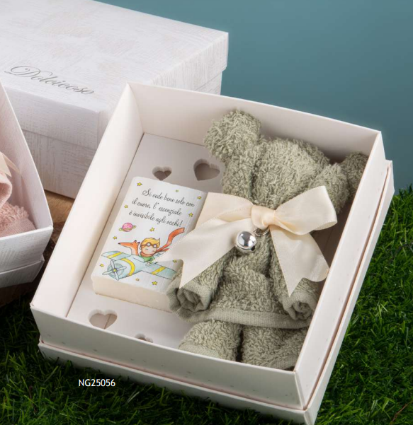 SAPONE+ASCIUGAMANO ORSO PICCOLO PRINCIPE